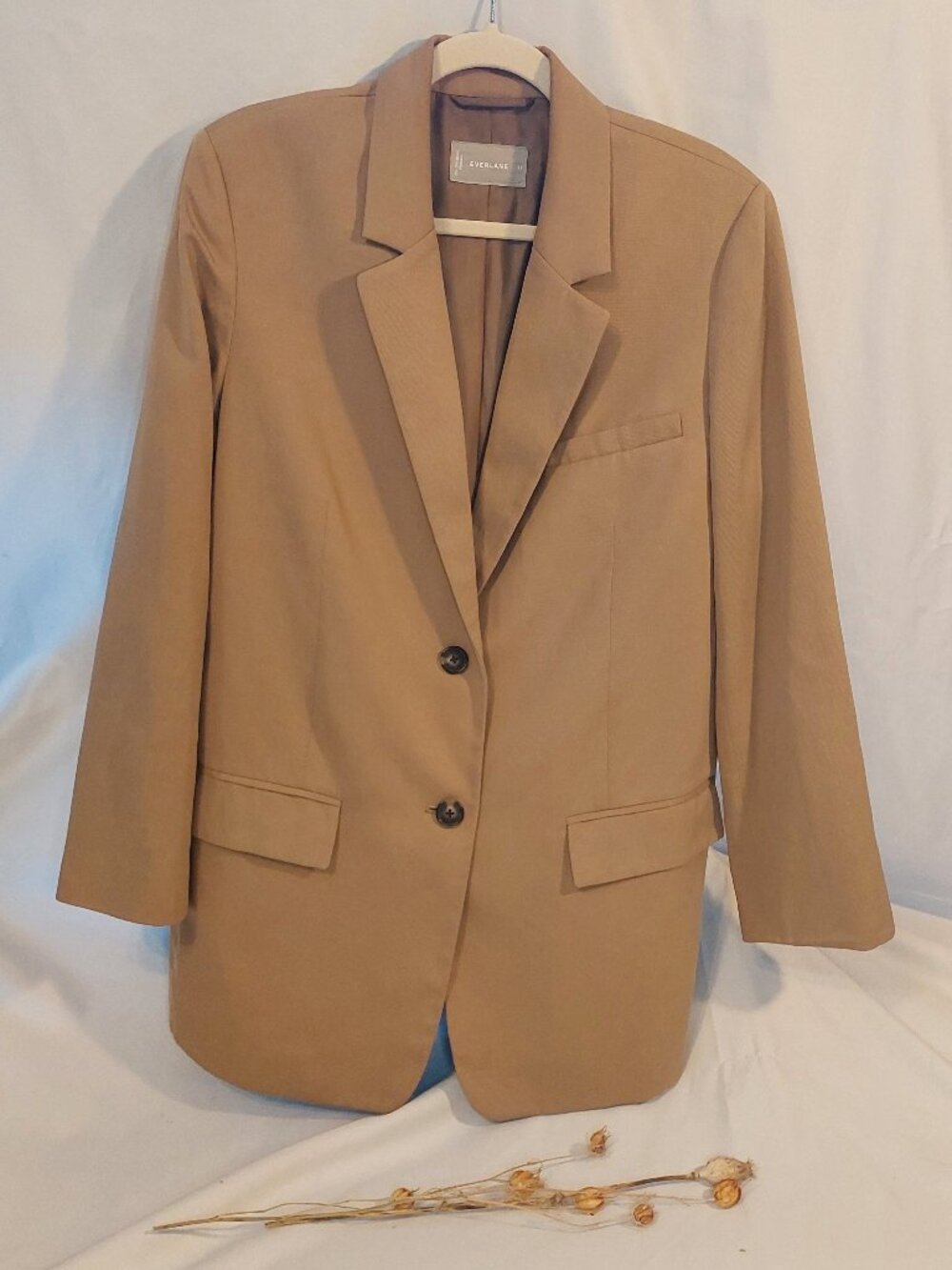 Everlane TENCEL Oversized Blazer in Ash Brown Size 12 (matching pants available)
